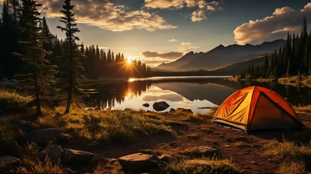 The Ultimate Guide to Summer Camp 2 a photo of a tent besides a lake