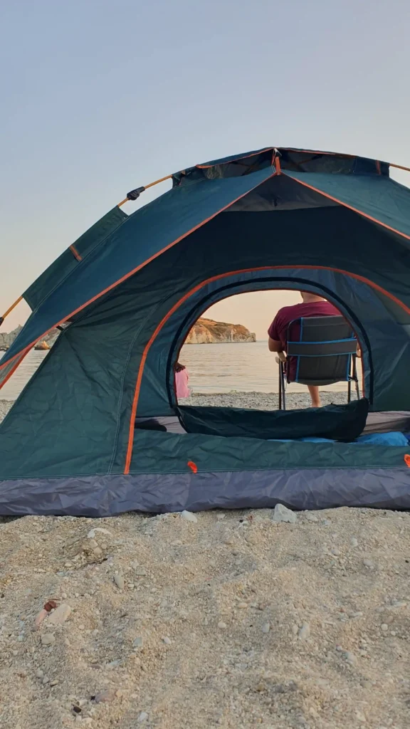 Guide to Camping at the Beach: Tips, Tricks, and Must-Haves 2 photo-of-a-beach-camping-set-up