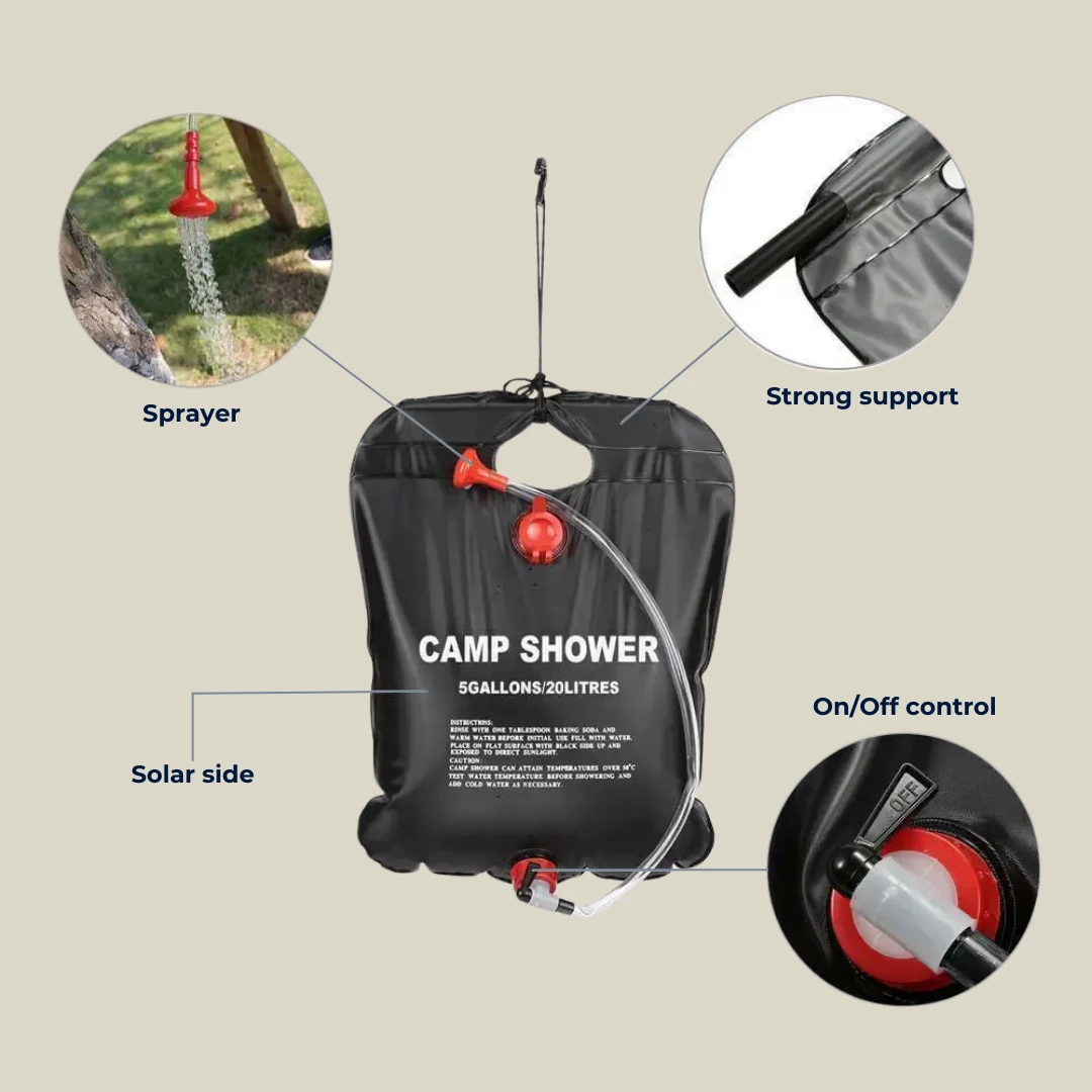 Solar Shower Bag - Features Solar-Shower-Bag - Features